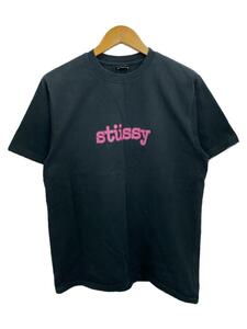 STUSSY◆Tシャツ/M/コットン/BLK