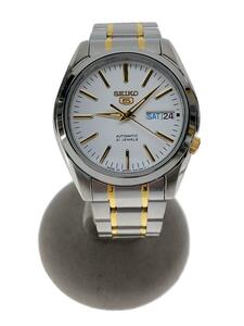 SEIKO◆自動巻腕時計/アナログ/-/WHT/SLV/7s26 01v0