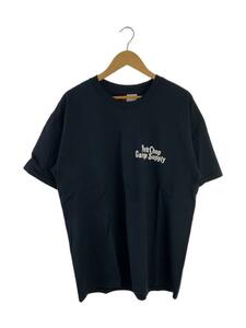 PORKCHOP◆THREE TONE ROUNDED TEE/L/コットン/BLK/無地