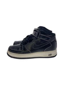 NIKE◆AIR FORCE 1 MID 07 LV8_エア フォース 1 ミッド 07 LV8/26cm/BLK/レザー