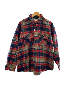 Woolrich◆ネルシャツ/90s/XL/ウール/レッド/チェック