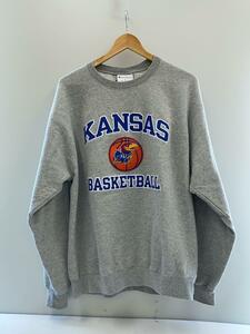 Champion◆AUTHENTIC/KANSAS BASKETBALL/スウェット/L/コットン/グレー