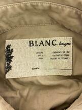 blanc basque◆ステンカラーコート/38/コットン/BEG/無地/BL54-224_画像3