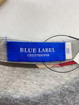 BLUE LABEL CRESTBRIDGE◆スウェットワンピース/長袖ワンピース/38/コットン/GRY/55J83-346-07_画像3