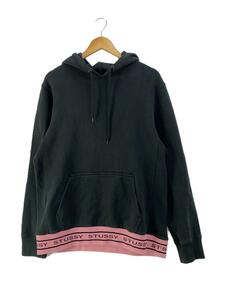 STUSSY◆パーカー/M/コットン/BLK/118245/プルオーバーパーカー/メンズ/ストリート/ポケット