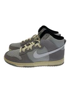 NIKE◆ハイカットスニーカー/27.5cm/GRY/レザー/DR8753-077