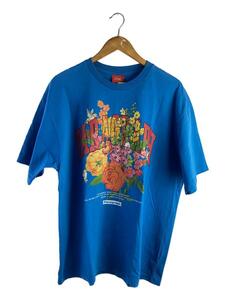 Paragraph◆Tシャツ/-/コットン/BLU/アーチロゴ/フラワー