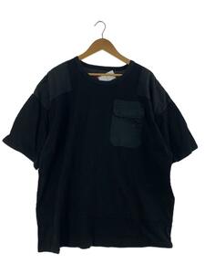 elephant TRIBAL fabrics◆Tシャツ/FREE/コットン/BLK/ブラック/無地/e-CT1615