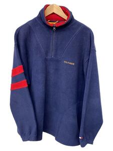 TOMMY HILFIGER◆フリースジャケット/トップス/M/ポリエステル/NVY/無地/85864307