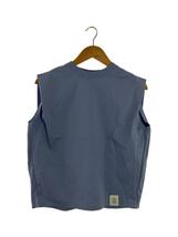 HYKE◆SLEEVELESS TEE(6.5OZ)/Tシャツ/1/コットン/BLU/12380-1701_画像1