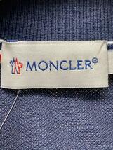 MONCLER◆ポロシャツ/S/コットン/NVY/襟元変色有_画像3