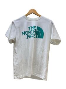 THE NORTH FACE◆S/S SIMPLE LOGO TEE_ショートスリーブ シンプル ロゴ ティー/M/ポリエステル/WHT