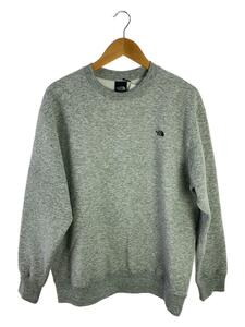 THE NORTH FACE◆SMALL LOGO HEATHER SWEAT CREW_スモールロゴヘザースウェットクルー/L/ポリエステル/