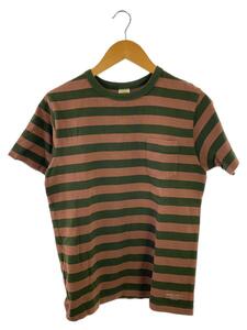 TROPHY CLOTHING◆Tシャツ/M/コットン/BRW/Mid border