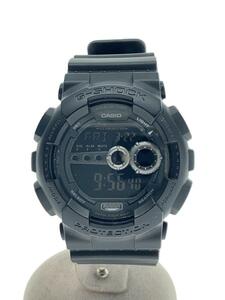 CASIO◆クォーツ腕時計・G-SHOCK/デジタル/BLK/GD-100-1BJF