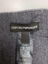 EMPORIO ARMANI◆マフラー/ウール/GRY/メンズ_画像2