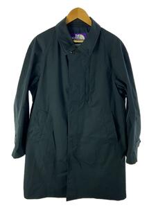 THE NORTH FACE PURPLE LABEL◆ステンカラーコート_NP2801N/L/ポリエステル/NVY/無地/首/肩に汚れ有