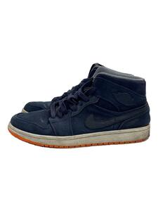 NIKE◆AIR JORDAN 1 MID NOUVEAU/エアジョーダンミッドヌーボー/ネイビー/629151-403