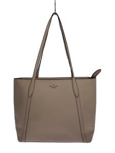 kate spade new york◆トートバッグ/レザー/BEG