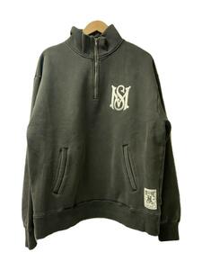 MFC STORE◆ハーフジップスウェット/L/コットン/GRY/無地/状態考慮