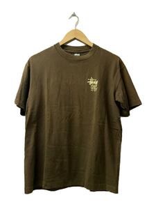 STUSSY◆OLD/80s/黒タグ/PUMP IT UP/stusnics/M/コットン/KHK/左肩ヤケ有