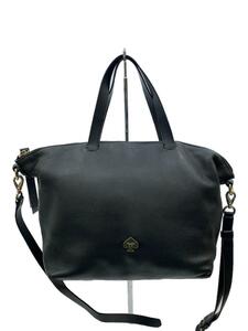 kate spade new york◆2WAY/ハンドバッグ/ショルダーバッグ/レザー/BLK/QC-002962