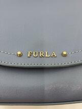 FURLA◆ショルダーバッグ/PVC/BLU/無地_画像5