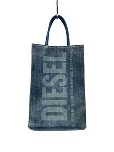 DIESEL◆DSL SHOPPER/ショルダー欠品/バッグ/PVC/インディゴ/角スレ有/マグネット