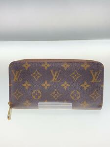 LOUIS VUITTON◆2)ジッピー・ウォレット_モノグラム・キャンバス_BRW_ブラウン/PVC/BRW/総柄/レディース