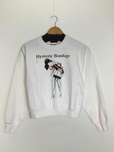 HYSTERIC GLAMOUR◆スウェット/FREE/コットン/WHT/無地/05223CS01