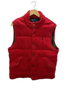 POLO RALPH LAUREN◆ベスト/L/コットン/RED/mnblknim1l00335