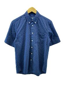 THE NORTH FACE◆S/S Hidden Valley Shirt/半袖シャツ/M/ナイロン/NVY/チェック/NR21967