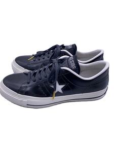 CONVERSE◆ローカットスニーカー/US8/BLK/レザー