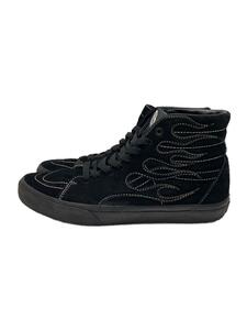 VANS◆ハイカットスニーカー/27.5cm/BLK/スウェード/V38CF FLAME