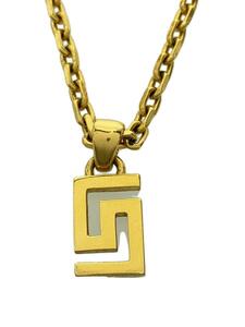 VERSACE◆グレカ/ネックレス/-/GLD/トップ有/メンズ/DG17334S