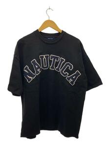 NAUTICA◆Tシャツ/L/コットン/BLK/222-1225