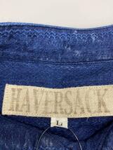 HAVERSACK◆長袖ワンピース/L/コットン/NVY/821820/ドビークロスワンピース/※首元汚れ有_画像3