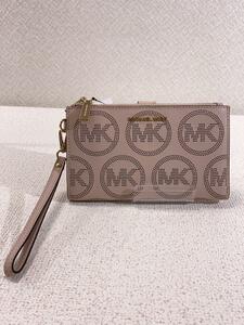 MICHAEL KORS◆2つ折り財布/-/PNK/総柄/レディース/38S0GJ6W5L