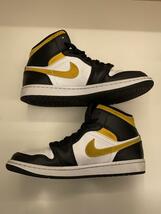 NIKE◆AIR JORDAN 1 MID_エアジョーダン 1 ミッド/25cm/WHT_画像6