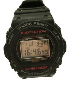 CASIO◆クォーツ腕時計・G-SHOCK/デジタル/ラバー/BLK/BLK/SS