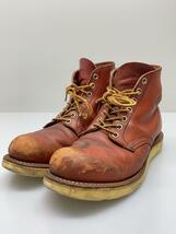 RED WING◆レースアップブーツ・6インチクラシックプレーントゥ/UK6/RED_画像2