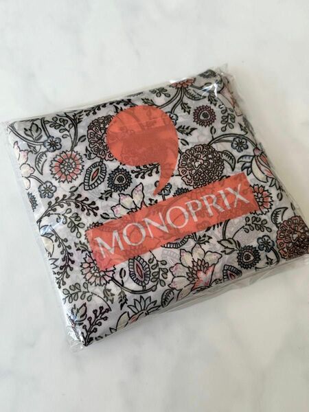 新品未使用　モノプリ　MONOPRIX エコバッグ　花柄