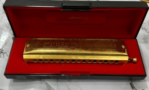 HOHNER ホーナー SUPER 64 CHROMANICA クロマチック ハーモニカ ゴールドカラー ケース付　ドイツ製