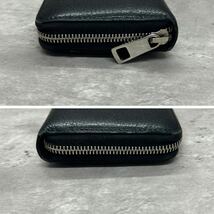 【極美品】 GUCCI グッチ メンズ ビジネス 長財布 ラウンドファスナー GGロゴ ドリアン 型押し ブラック 黒 レザー 本革 シボ革 男女兼用_画像5