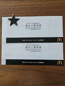 ★送料無料★マクドナルド株主優待券2冊(各6枚綴り)