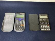 CASIO SHARP CITIZEN CANON 関数電卓 ポケットコンピューターEL-509 L SRP-280 F-502G FX-375ES VX-1 Z-1GR 6点まとめジャンク品　YA031411_画像2