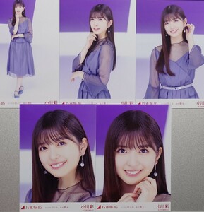 小川 彩『いつの日にか、あの歌を・・・』乃木坂46 生写真5枚セット