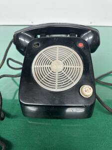  Hitachi wire telephone machine black telephone Showa Retro 