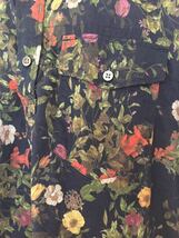 レア Engineered Garments エンジニアドガーメンツ Popover BDシャツ サイズS フローラルPrint ダークネイビー 花柄 _画像4