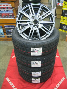 ブリヂストン タイヤ ネクストリー 165/55R14 165/55-14 ＆ アルミホイール 新品 4本 即納OK 送料無料 ルークス、トッポ、プレオ、パレット